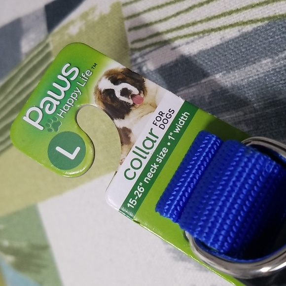Dog Collar In Blue Size Large Brand New - Picture 2 of 5